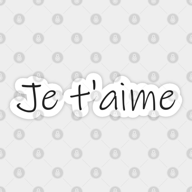 Je t`aime Sticker by EmeraldWasp